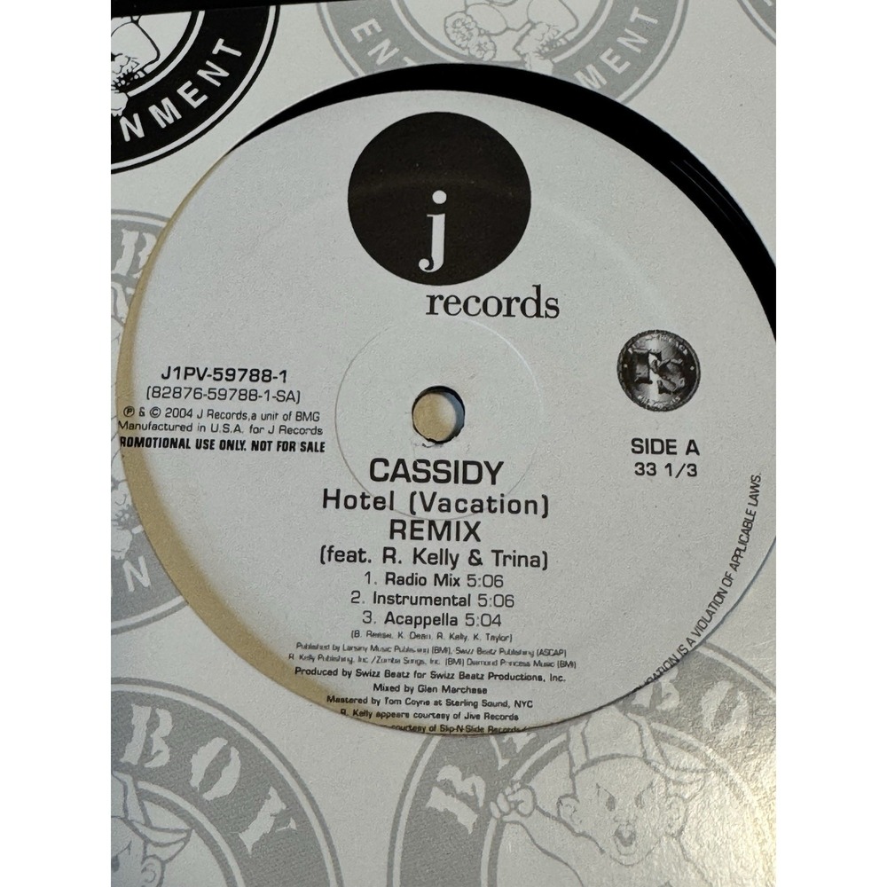 Cassidy Hotel Remix / Blood Pressure Vinyl Record